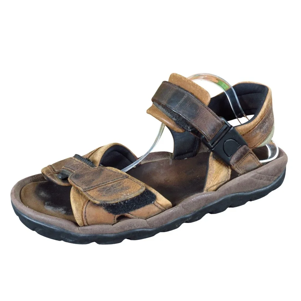 Clarks Air Trek Mens Sport Sandals Size 12 Outdoor‎ Hiking Brown Leather